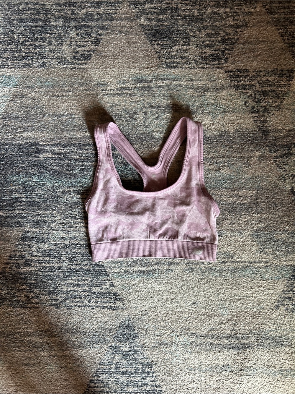New Balance Light Pink Seamless Racerback Sports Bra